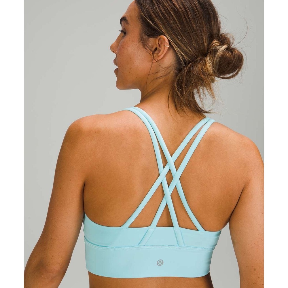 Lululemon Lululemon Energy Bra *Long Line Size 2 W2AV0S Blue